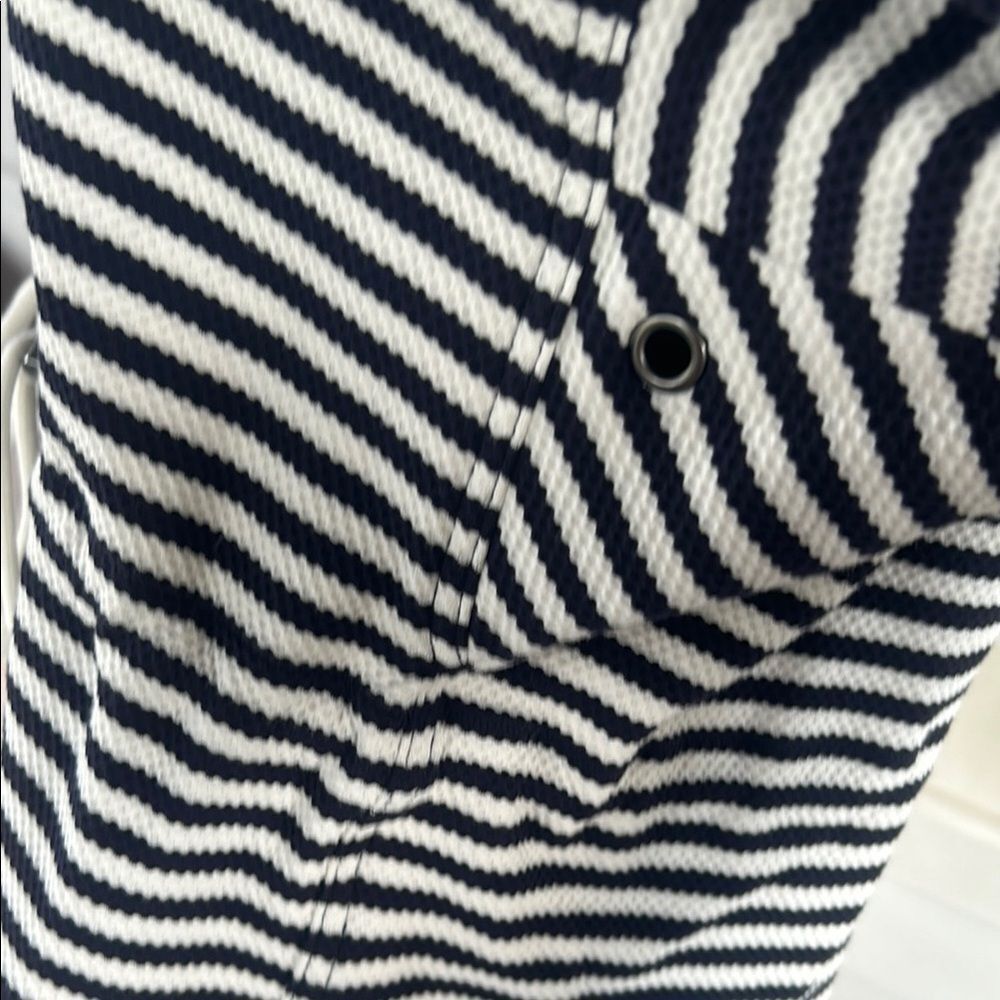 Cabi harbor jacket Blue and White Striped Jacket  E - Picture 7 of 9
